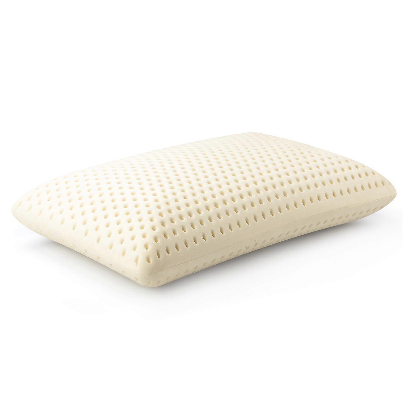 Pillow Purefusion Talalay Latex For Pressure Relief No Memory Foam Tencel Cover Med Std 23.4 x 15.7 x 4.9 In