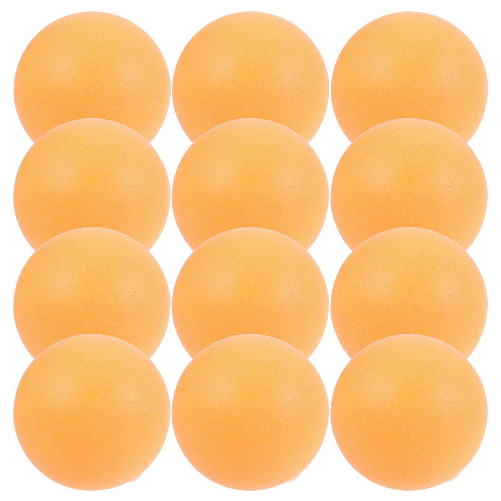 Silicone Plug Table Tennis Balls Punched for Training 50Pcs in Yellow