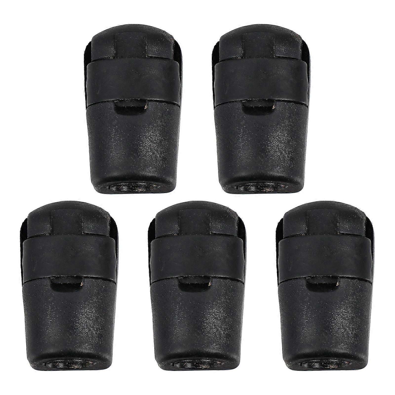Gas Spring End Fitting Connector Black Durable Plastic for Home Use 5Pcs