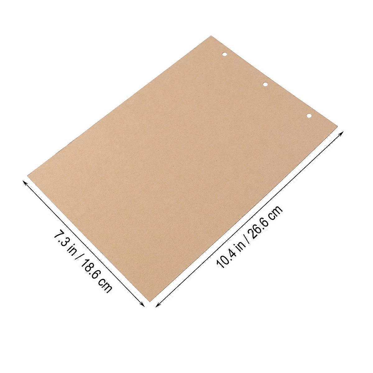 Refill Pages Scrapbooking Paper for Photo Album Use with 15 Sheets Brown Kraft