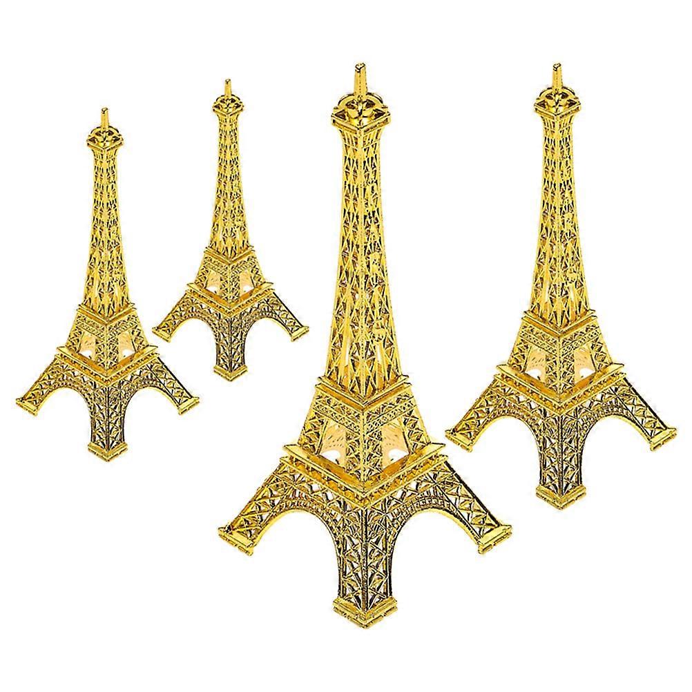 Iron Eiffel Tower Ornament for Home Accessories Decoration 8Pcs Set