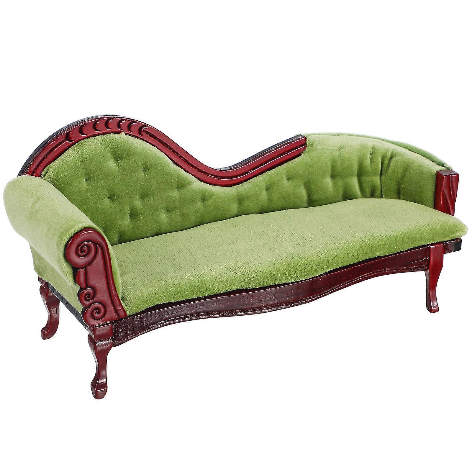 Miniature Furniture Toy Lounge Sofa Shape Fine Craftsmanship Suitable For Decoration Or Photography 4Pcs