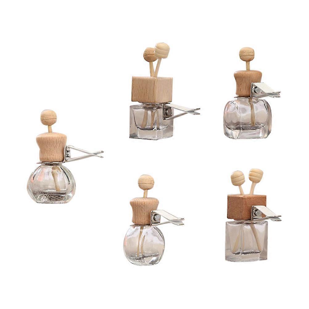 Car Aroma Diffuser Bottle 5Pcs Essential Oil Diffuser Scents Aromatherapy Assorted Color for Stress Relief