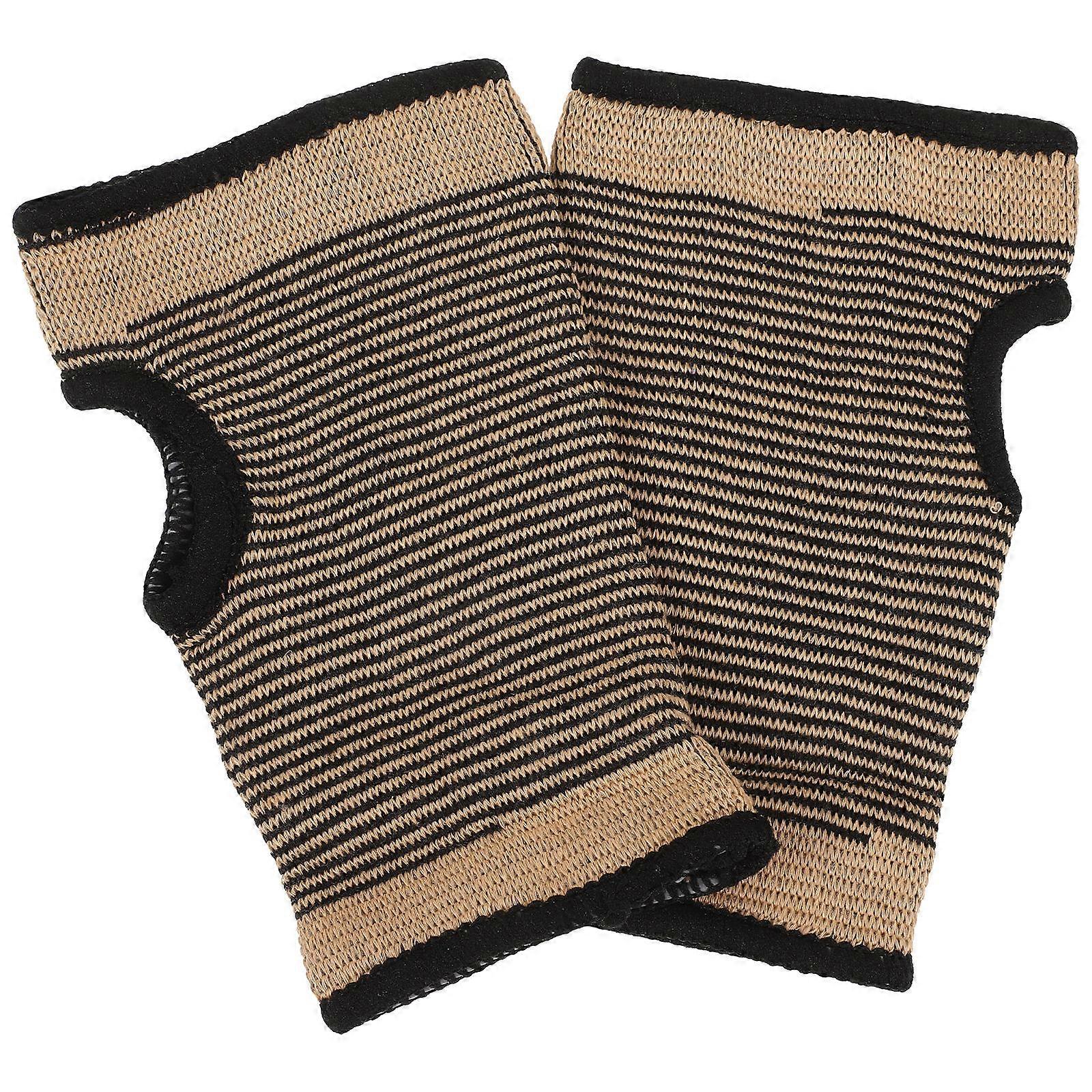 Workout Gloves 4 Pairs Provide Support Exercise Gloves For Athletes Yellow Polyester Cotton Material