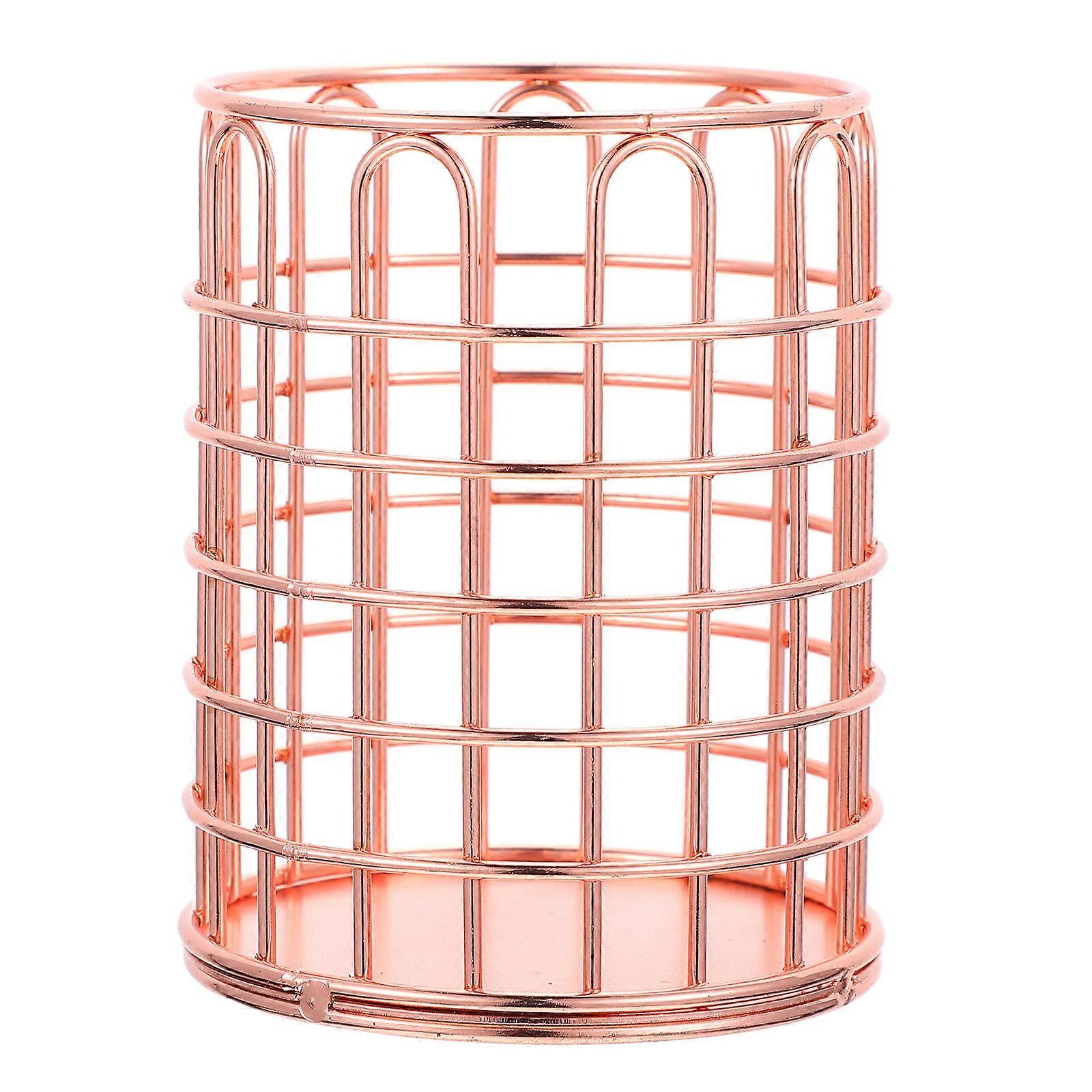 Creative Makeup Brush Holder for Storage 1Pcs Golden Storage Box