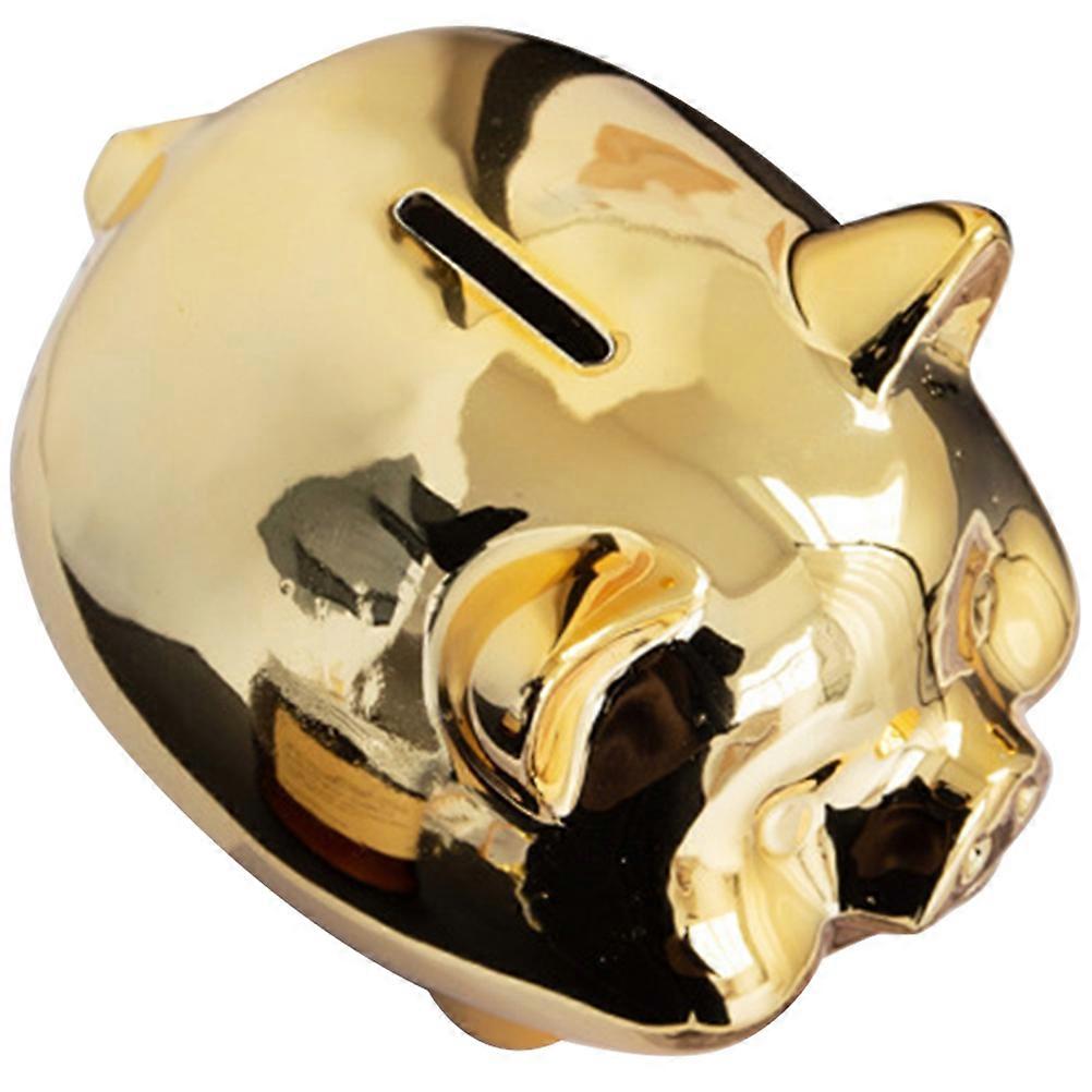Piggy Bank Ceramic Pig Shaped Saving Pot for Storage 3Pcs Desktop Money Accessory