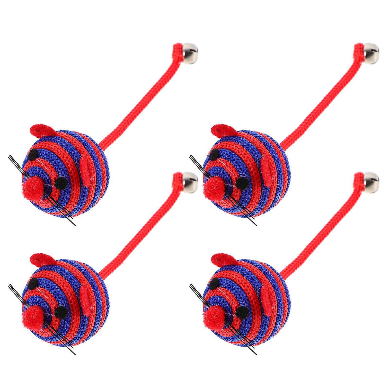 12 Pcs Cat Enrichment Toys Interactive Mouse Shape For Indoor Cats Chewing And Scratching Fun