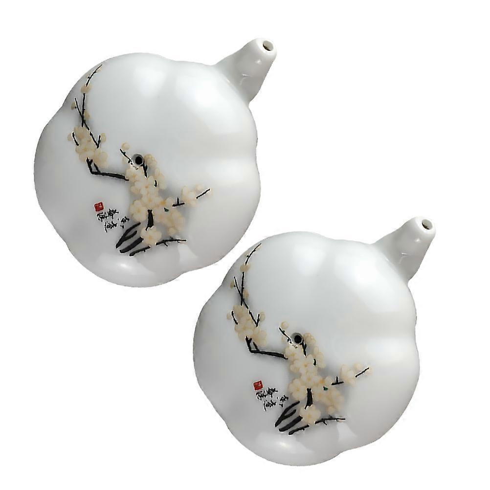 Ceramic Ink Container 2Pcs Portable Water Dropper for Calligraphy Practice Multi Shape for Artists Traditional Design