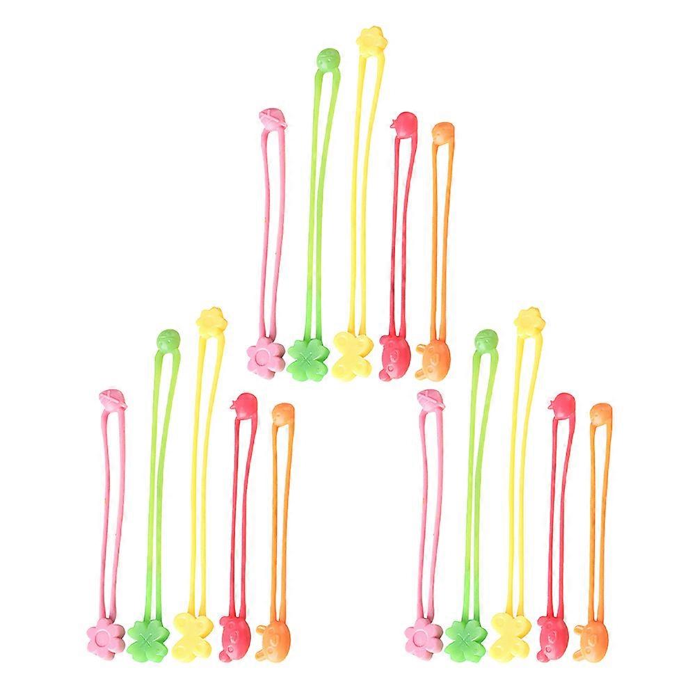 Stretch Silicone Bands for Cooking Use Including 30Pcs Assorted Colors