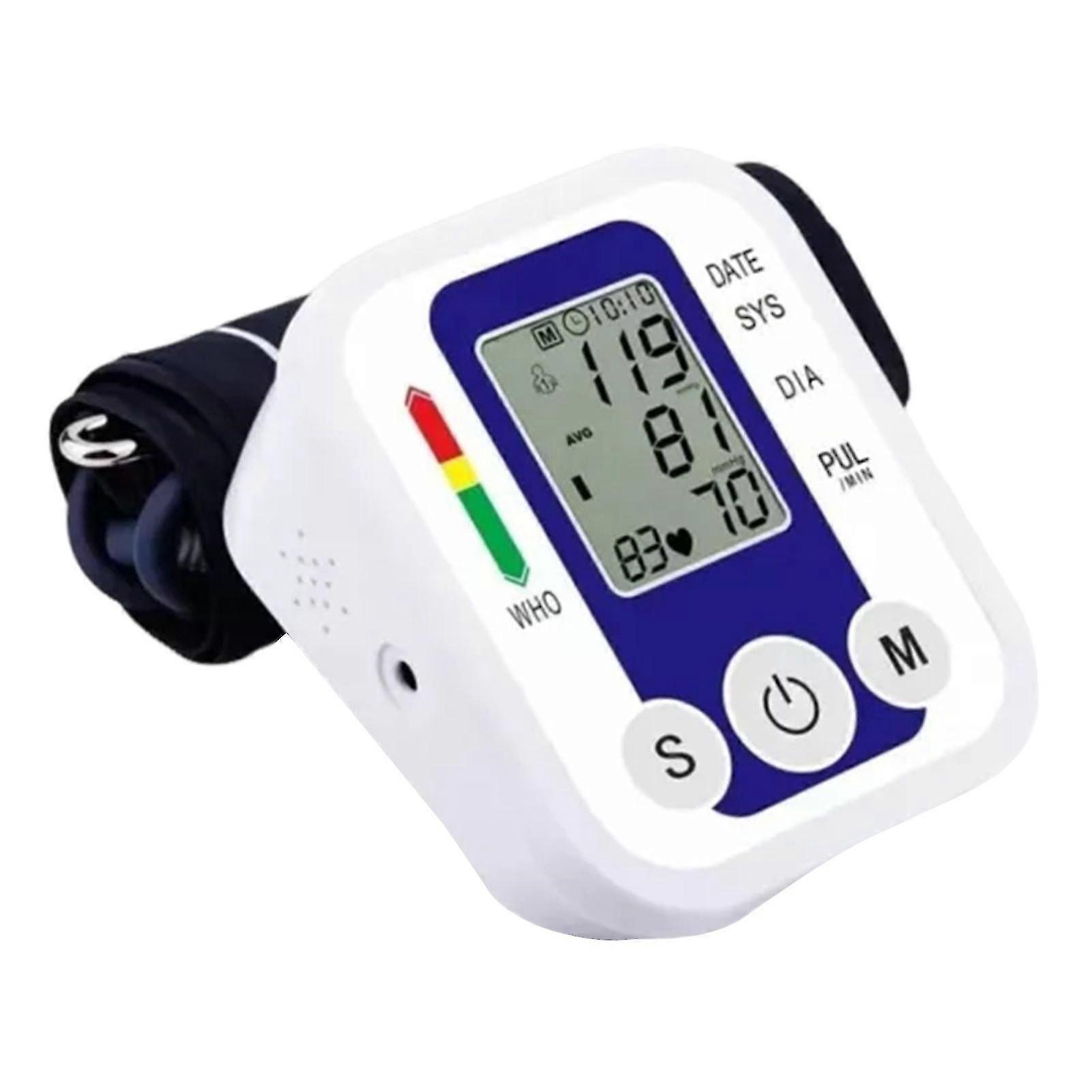 Digital Automatic Blood Pressure Monitors Upper Arm-BP Machine Dual Use with Heart Rate Test for Home Use
