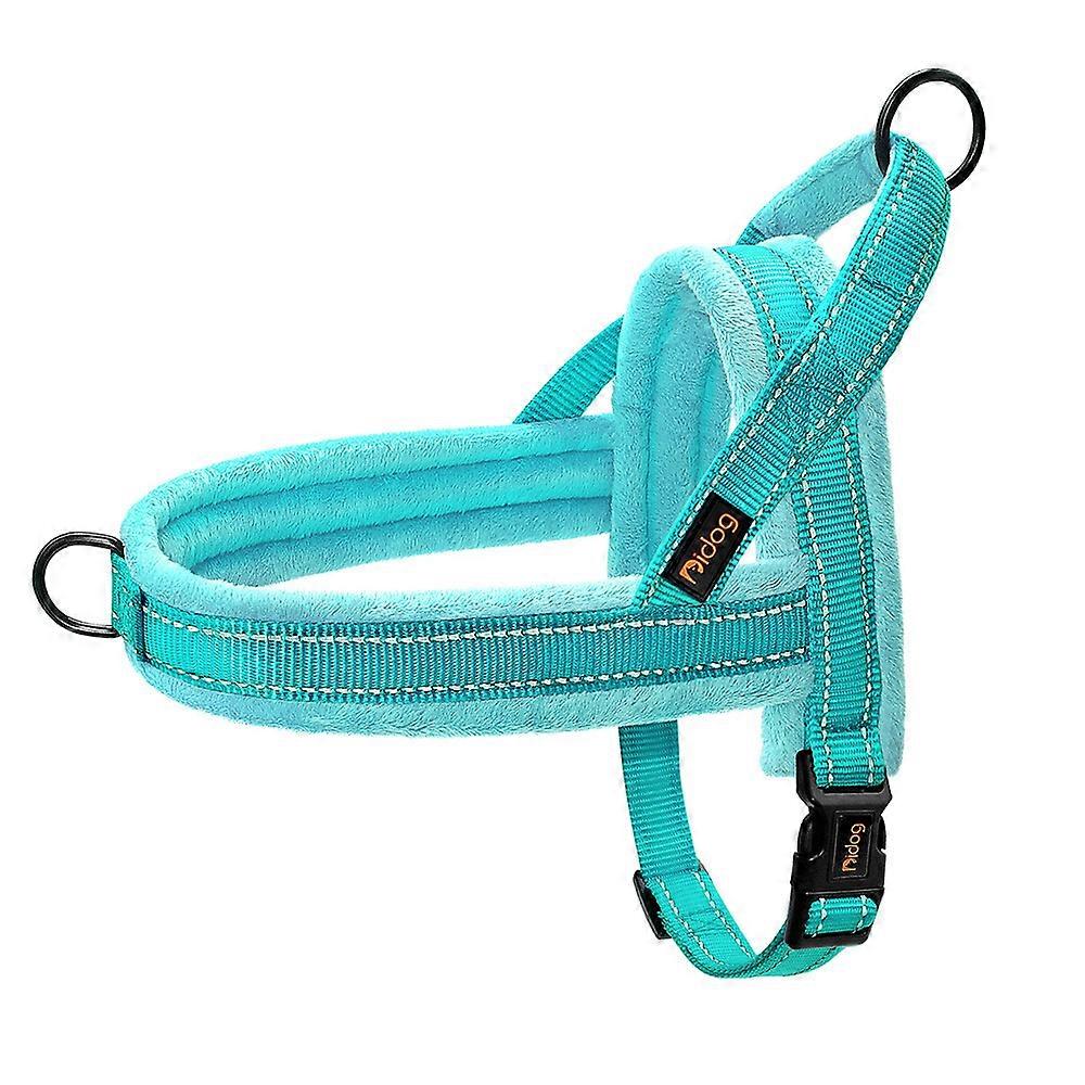 Reflective No Pull Dog Harness Soft Plush Front Leading Vest with Handle XS-L