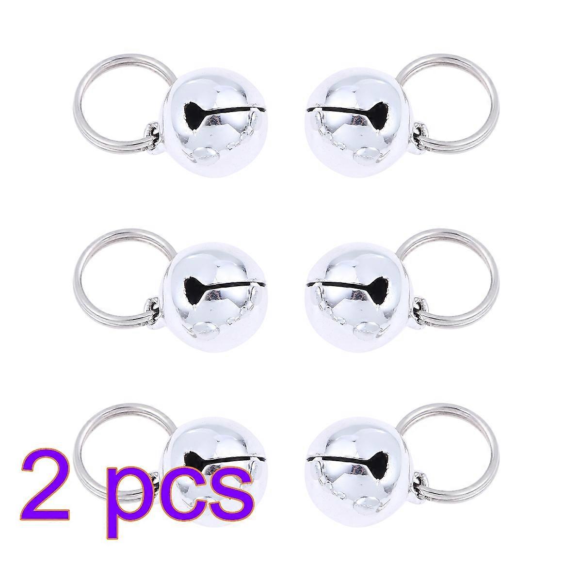 Pet Bells 12Pcs Silver Copper Pendant for Collar Use