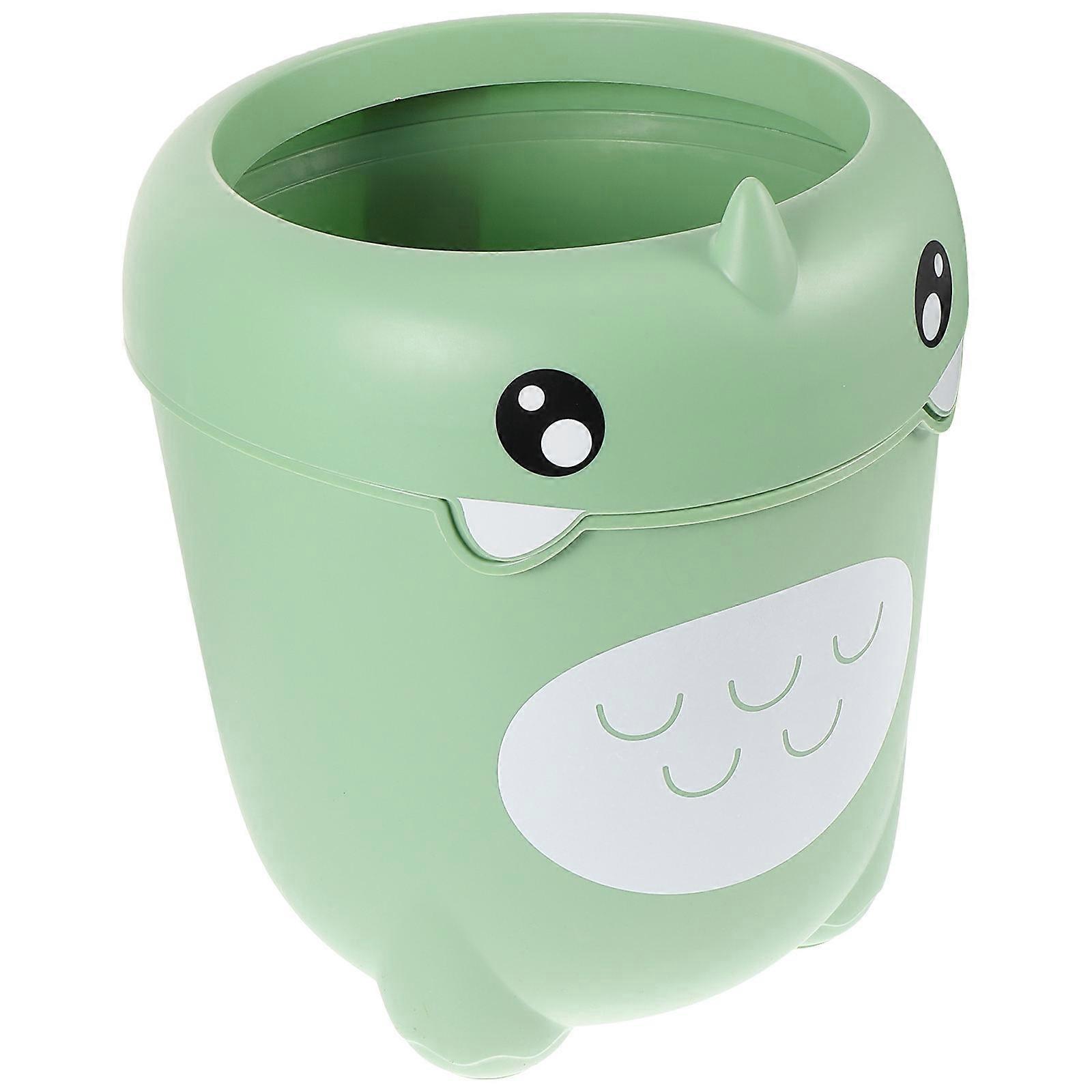 Plastic Cartoon Rubbish Bin Tissue Paper Container Style Home and Office Use 1Set