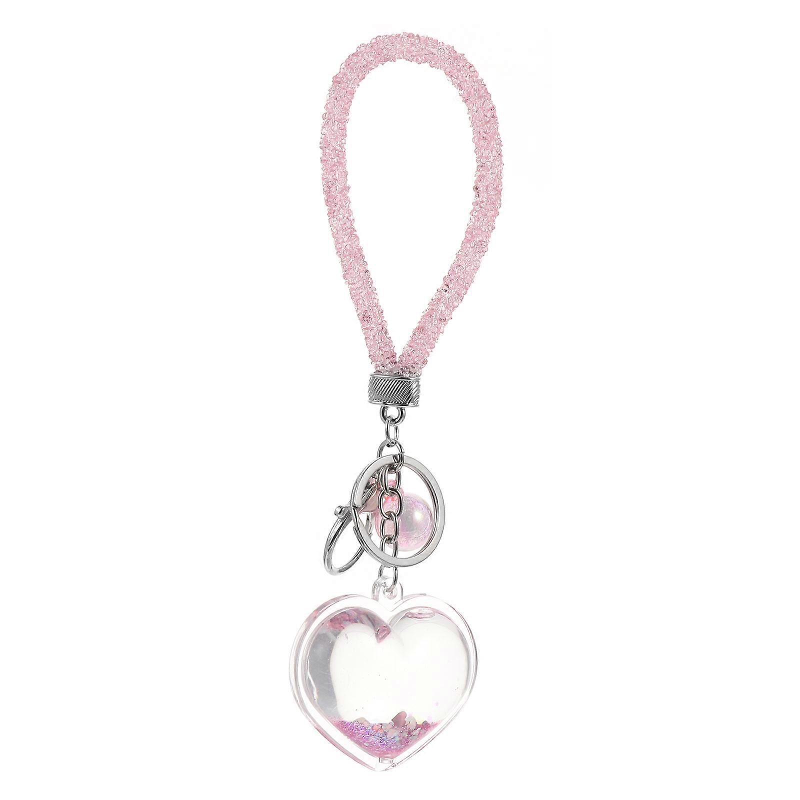 Lovely Heart Shape Keychain Stylish Key Ring for Bag Pendant 2Sets