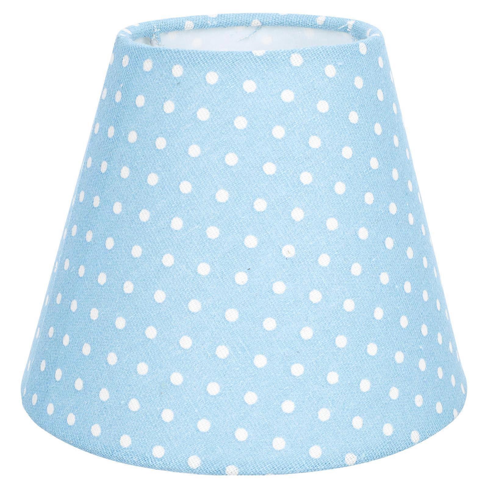 Simple Cloth Lamp Cover Blue Modern Lampshade Durable Longevity for Decor Use