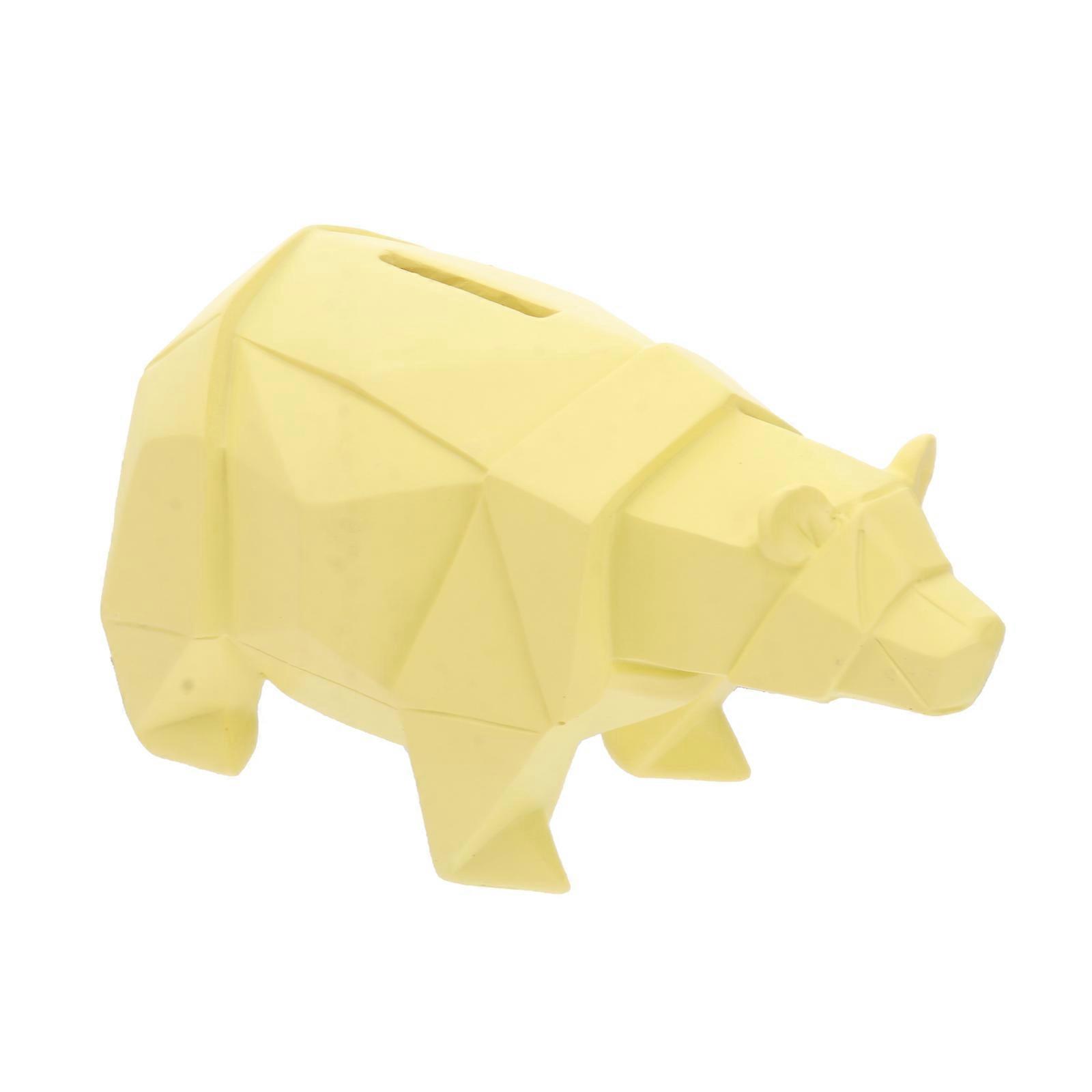 Desktop Decoration Polar Bear Saving Pot for Saving Use 3Pcs Resin Money Box