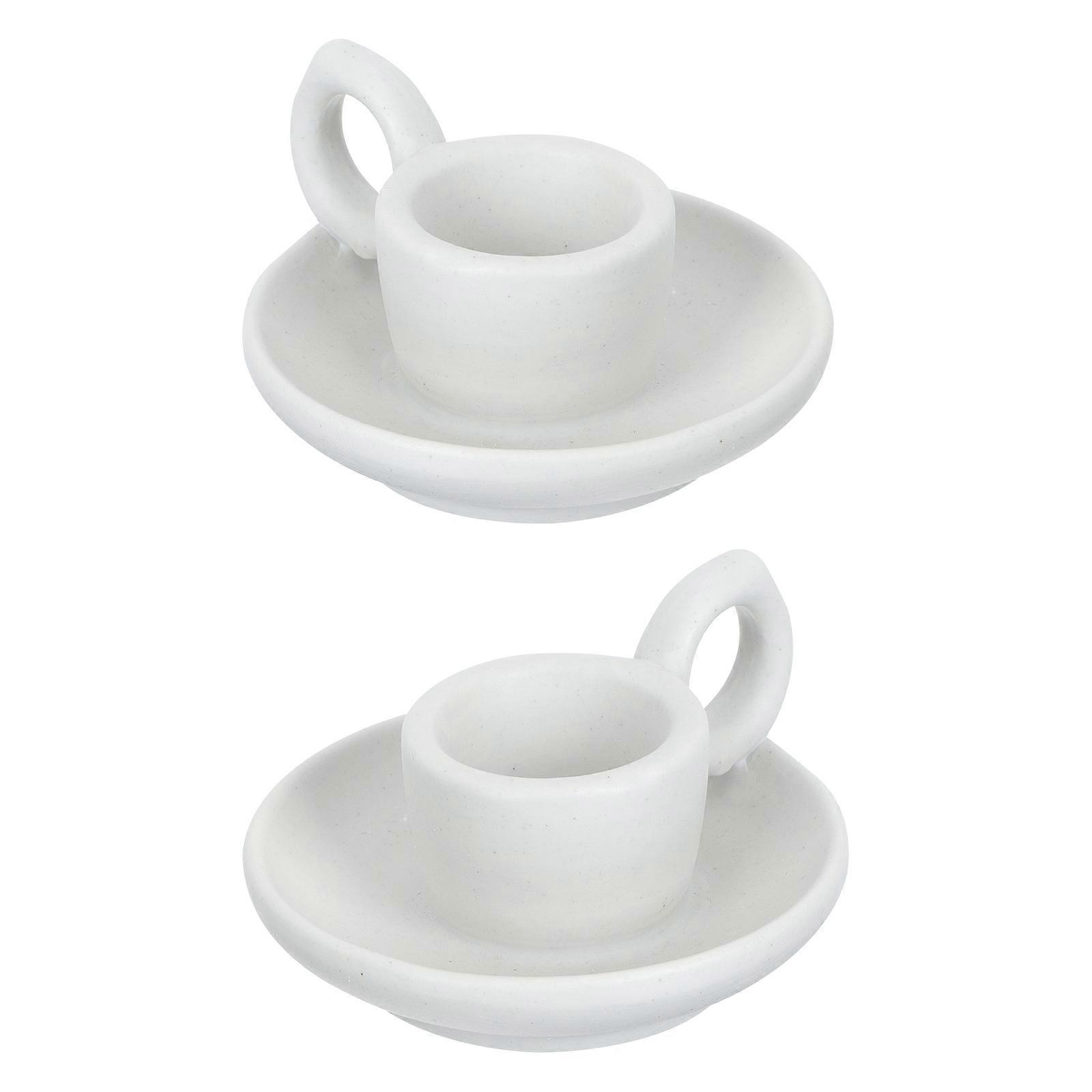 Chic Ceramic Candleholder for Decoration 4Pcs White Table Adornment