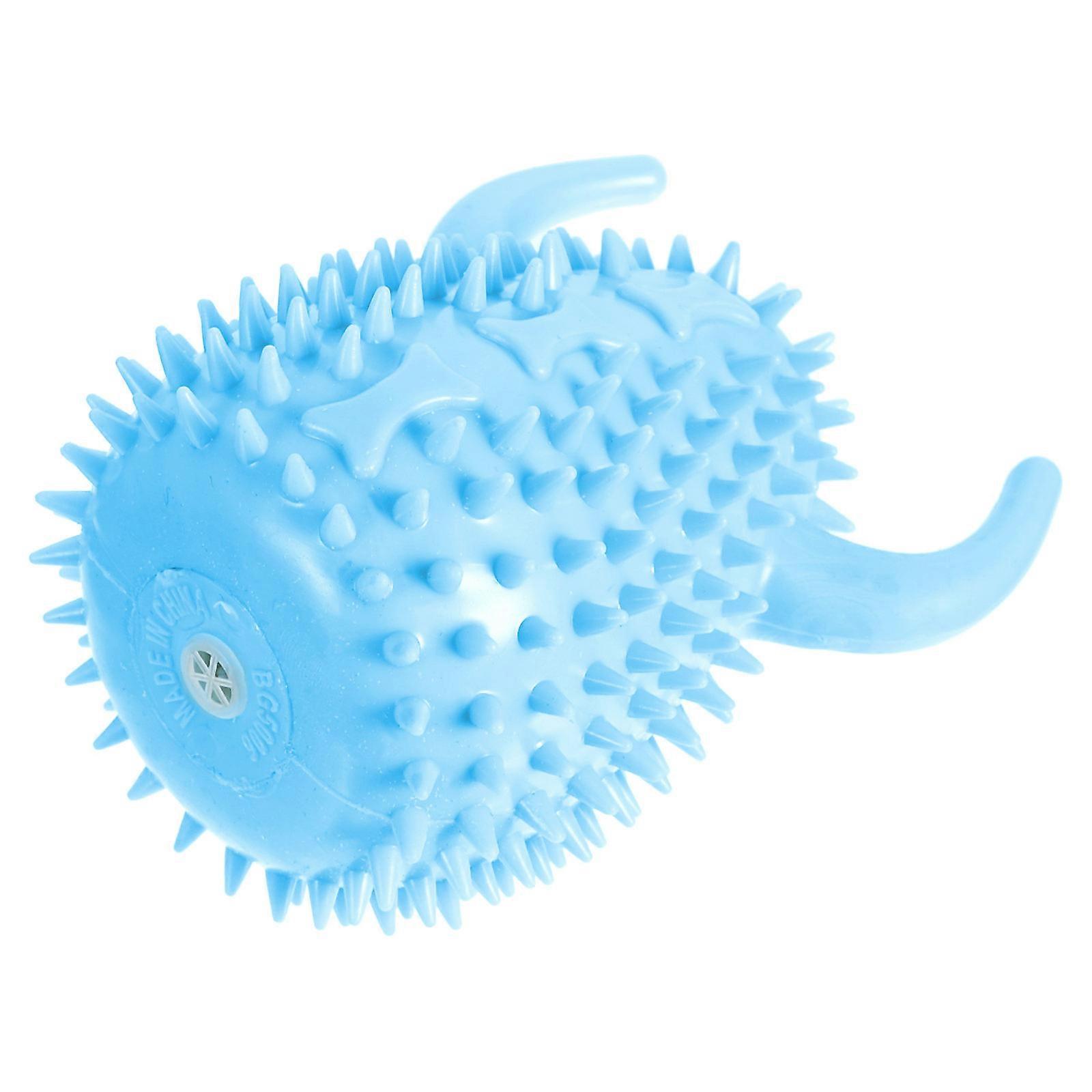 Dog Chew Toy Tpr Pet Molar Toy for Playing 2Pcs Pack Sky Blue