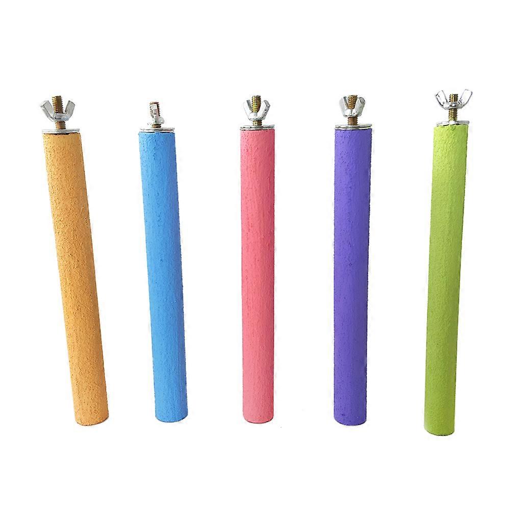 Parrot Stand Arenaceous Stick for Claw Grinding Bird Exercise 15Pcs