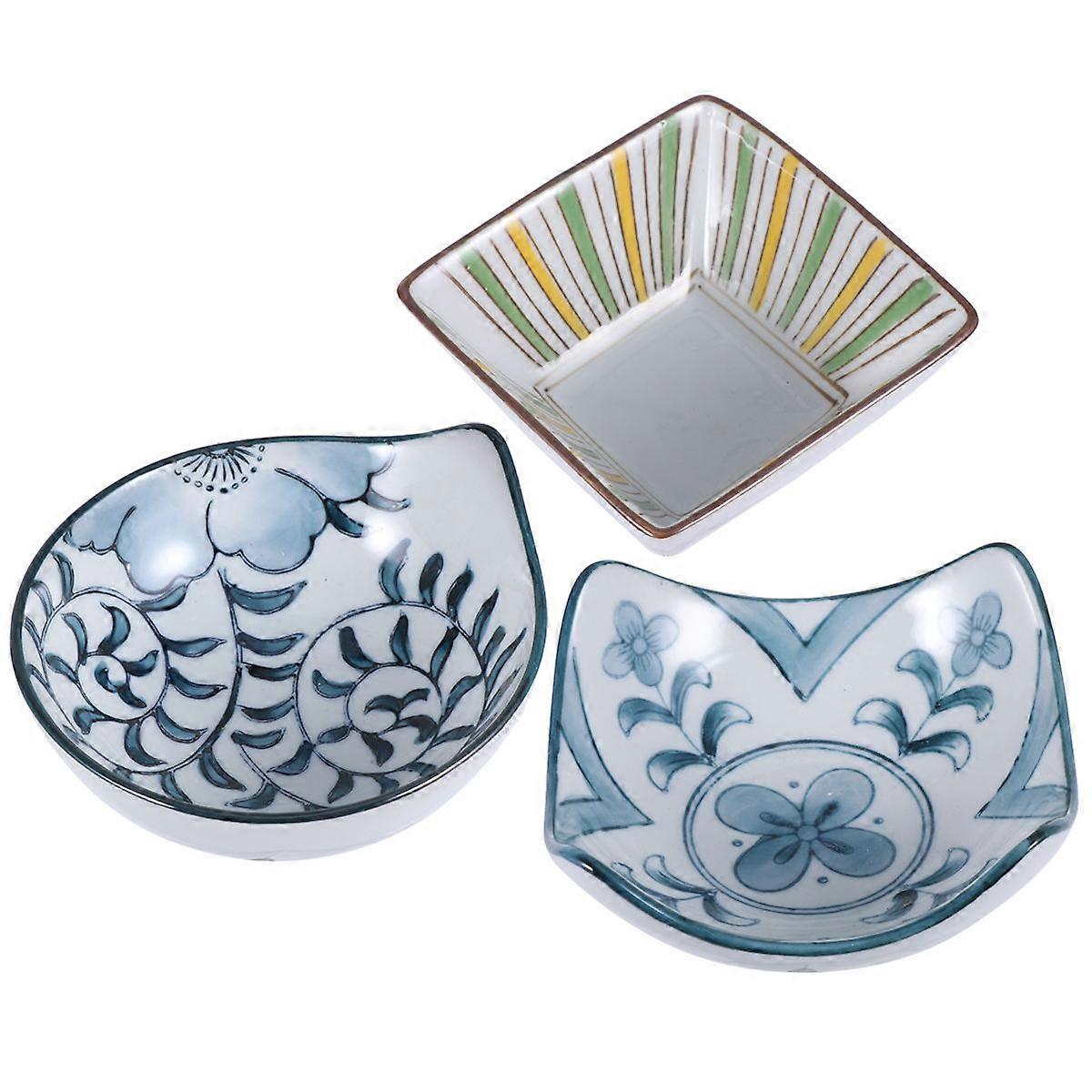 Creative Ceramic Dipping Bowls Japanese Tableware for Home 6Pcs Set