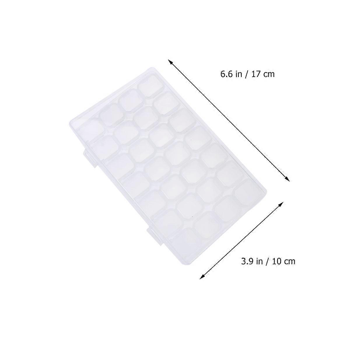Craft Stackable Storage Box Bead Organizer Accessories Container for Home Use White Durable Storage Organizer 1 Set