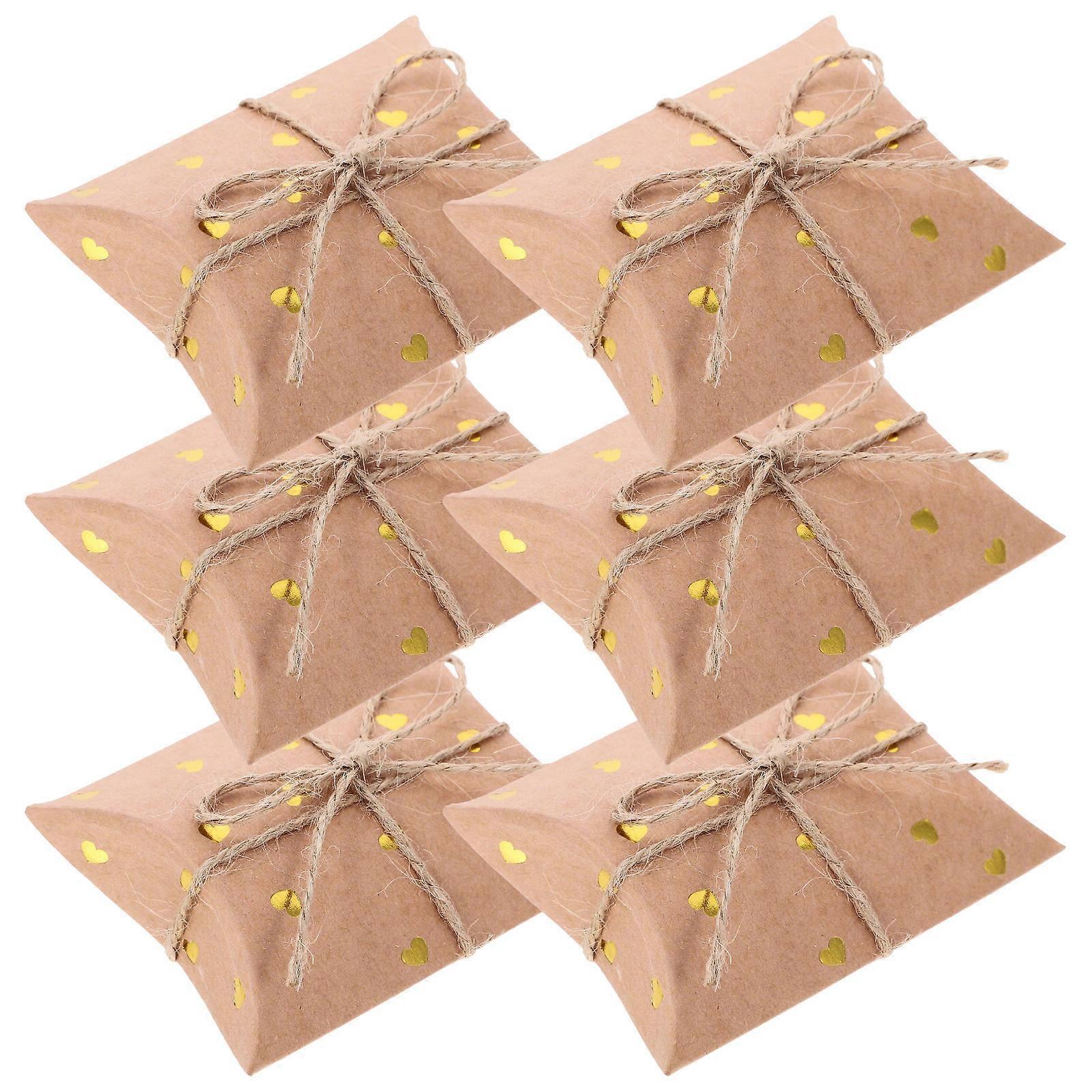Light Brown Kraft Paper Gift Boxes for Party Favor Boxes 1Set