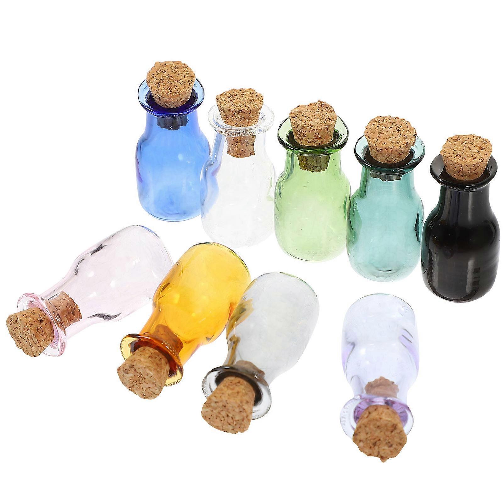 Mini Glass Bottles for Storage 27Pcs Small Glass Jars with Cork Stoppers