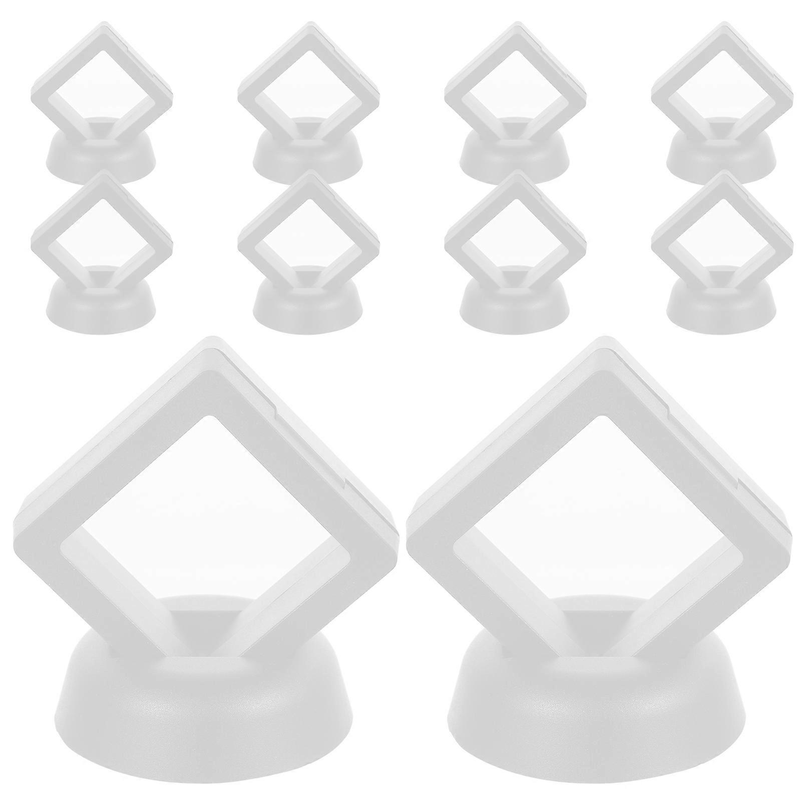 Case for Jewelry Organizing 20Sets White ABS Material