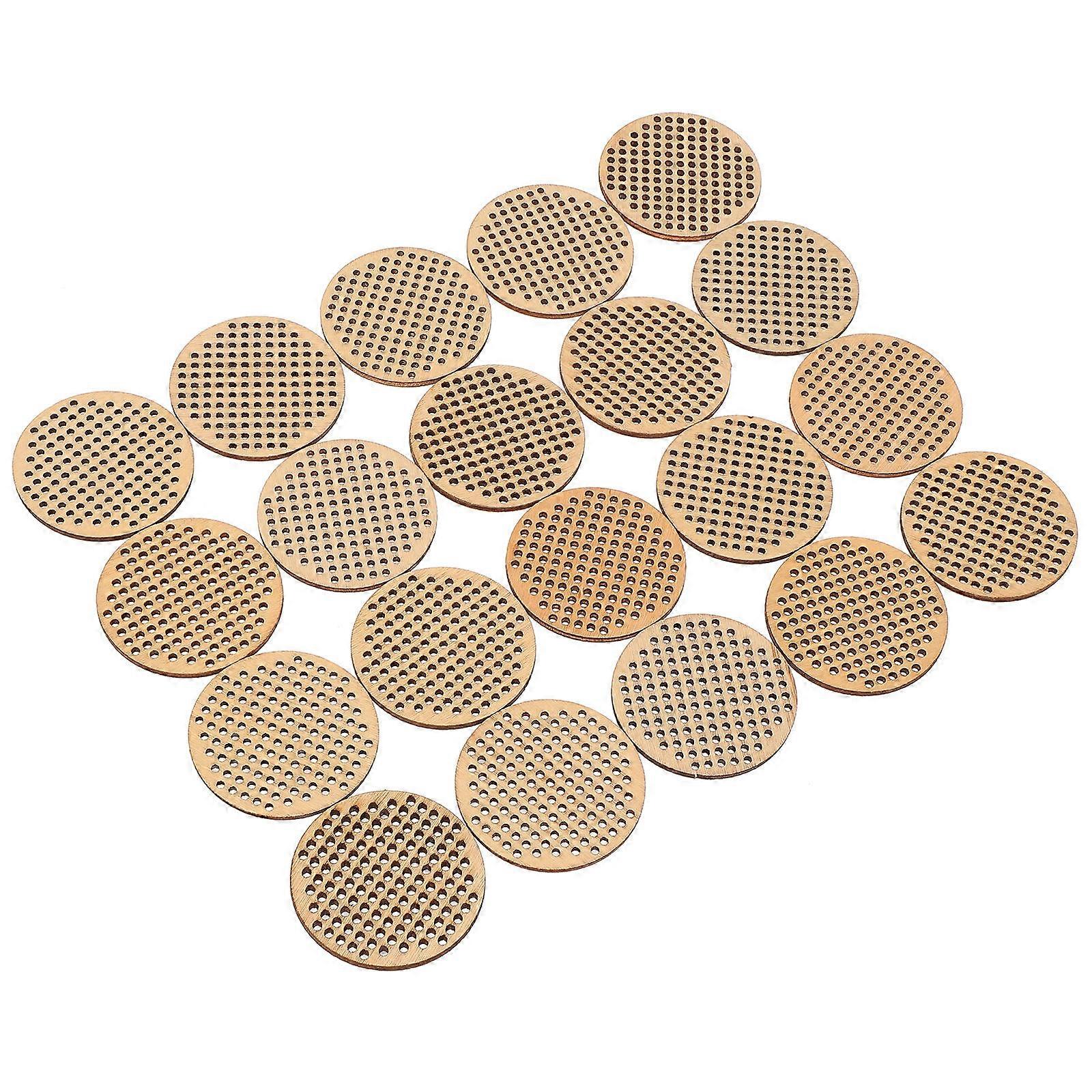 Circle Log Slices Wooden Hanging Tags for Engraving 80Pcs Collection