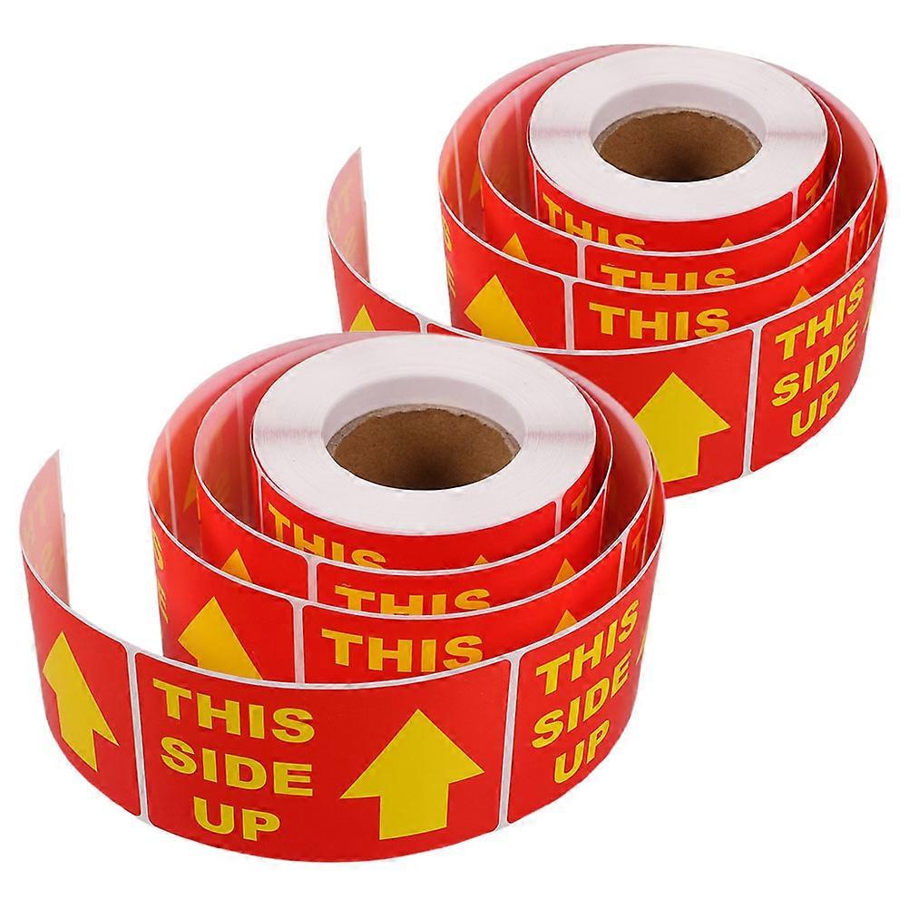 Fragile Stickers 8 Rolls for Packing Use with High Adhesion and Multi Color