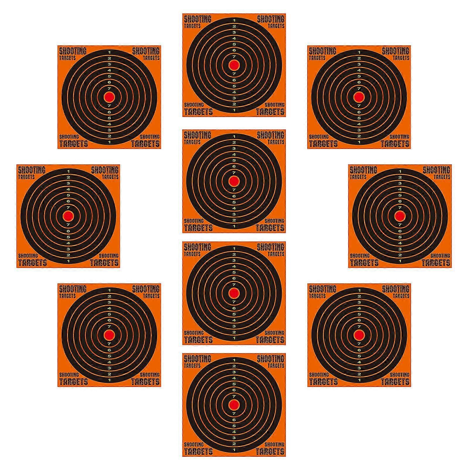 12-tommers Splash Training Target Paper Presis Fluorescerende Shooting Gun Target Paper Holdbar Shooting Target Paper med 10 stk for Shooting Tra