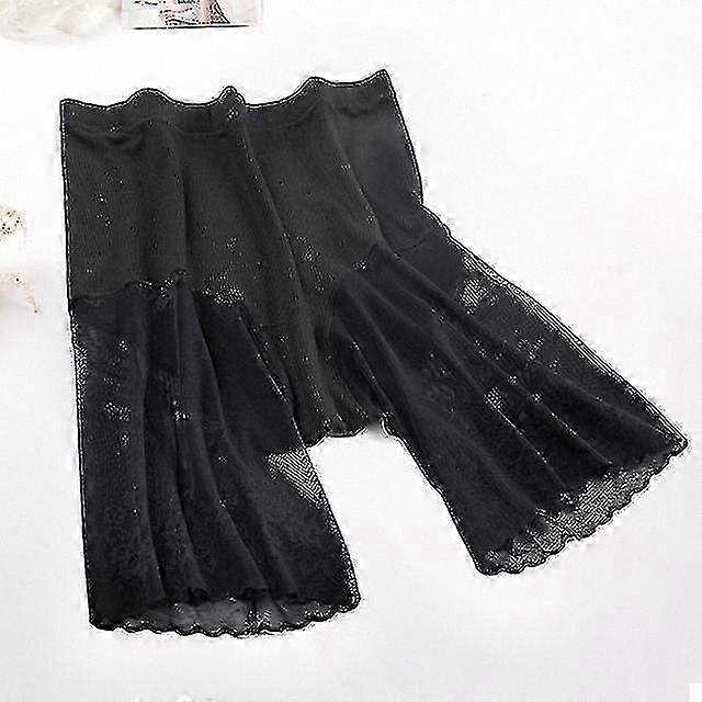 Women's Summer Lace Trimmed Underwear - Lightweight and Comfortable Five-Point Panty with Anti-Light Design