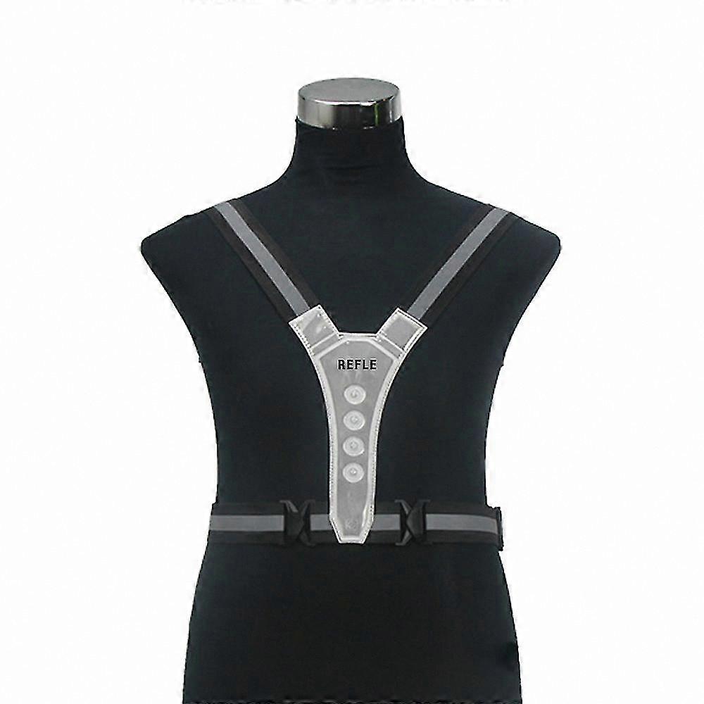 Reflective LED Safety Vest with High Visibility for Running and Cycling