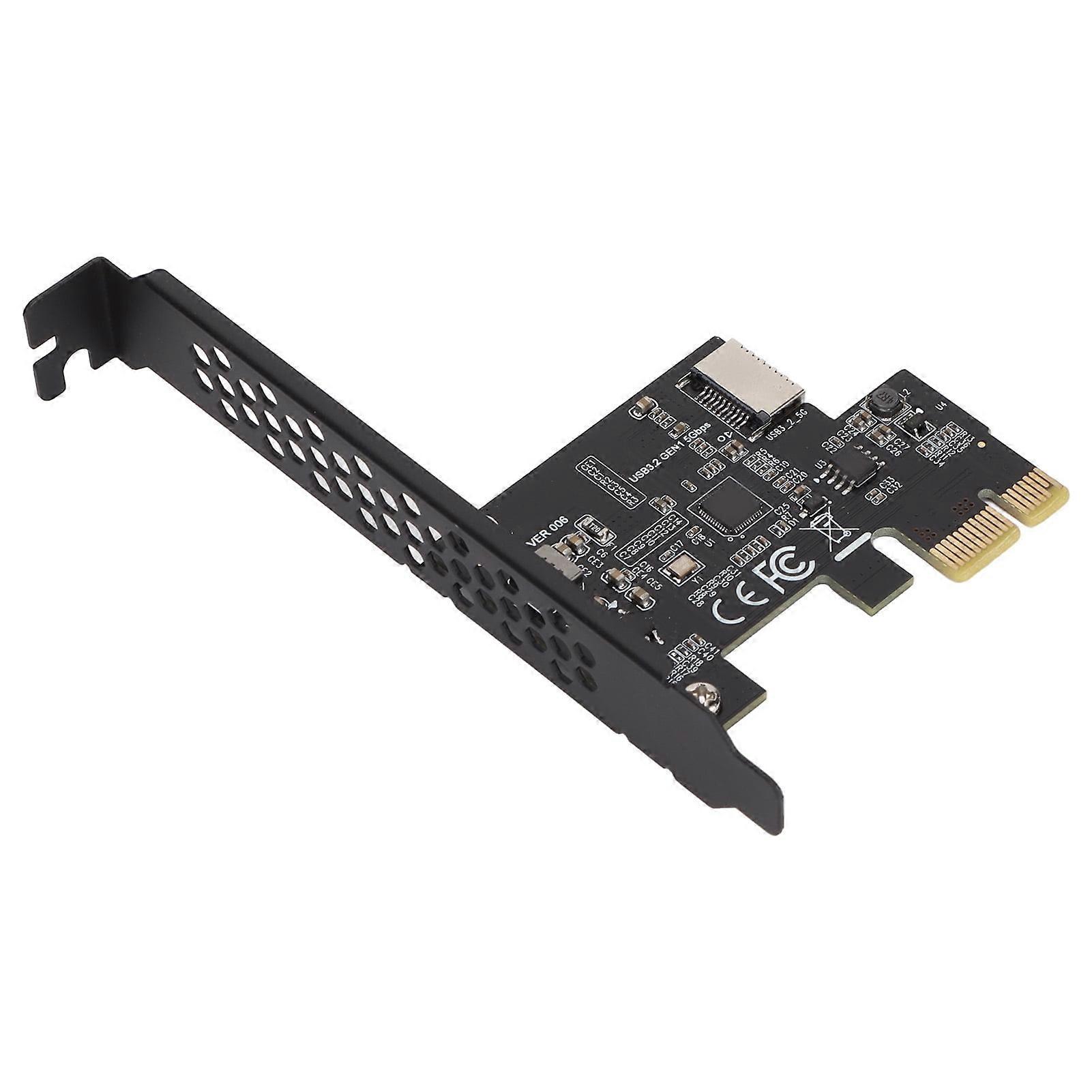 USB3.2 PCI E Riser Card Ceramic Capacitors Double Protection Fast Transmission Speed PCI E to Type E Riser Card for PC Black