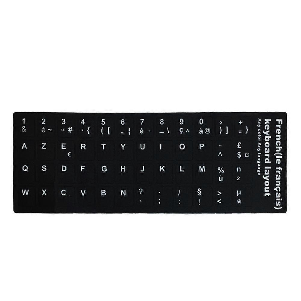 French Learning Keyboard Layout Sticker for Laptop / Desktop Computer Keyboard