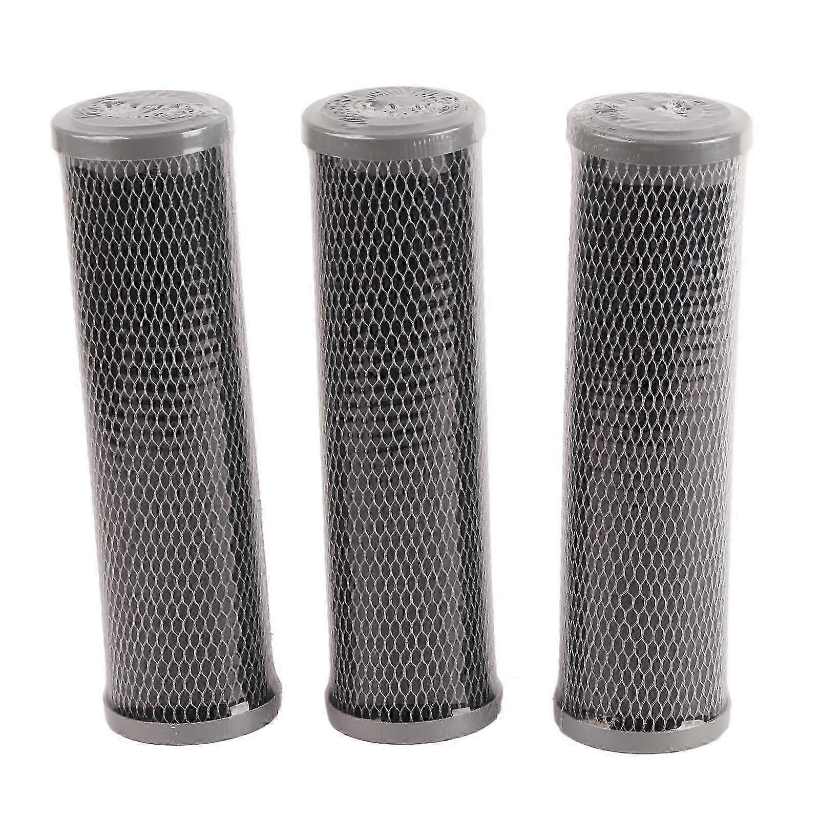 3Pcs Water Purifier Filter Replacement CTO Activated Carbon 25-26