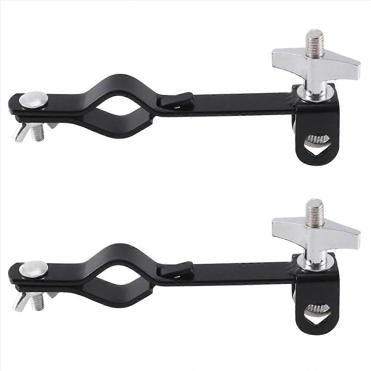 Support de cloche de vache Clamp Drum Set Support de montage pour blocs de jam Noir