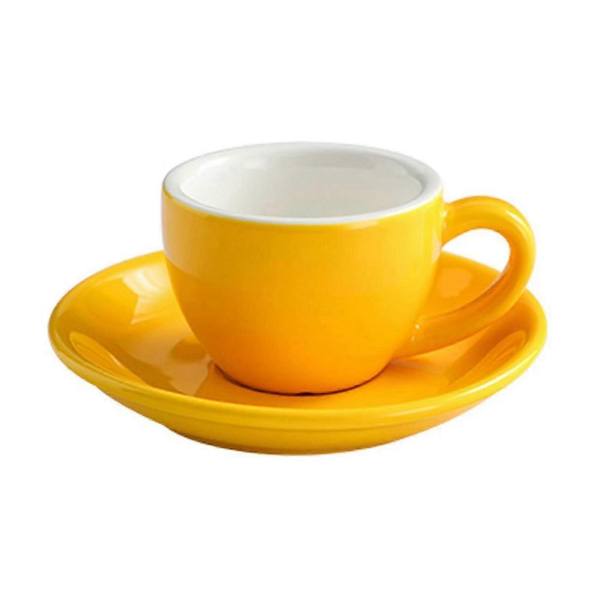 Farverigt keramisk kaffekrus sæt vintage håndmalede tekopper sæt kompatibel hjemmefest