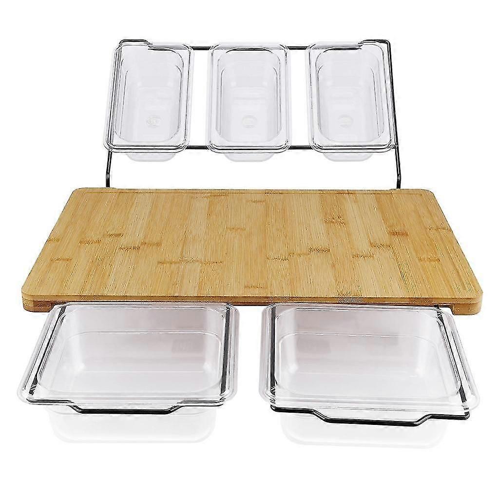 Double Sided Chopping Board Non Slip Cutting Board With Multi Function Groove  Blocks