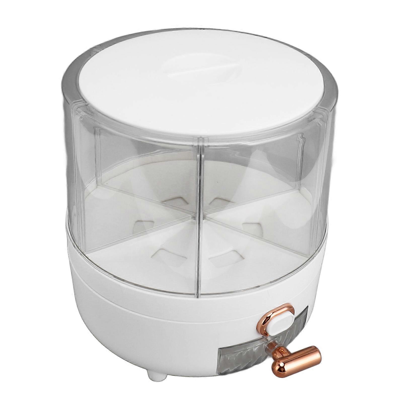 Rice Grain Storage Container 360 Rotating Grain Storage Food Dispenser Measuring Cylinder Small Size 