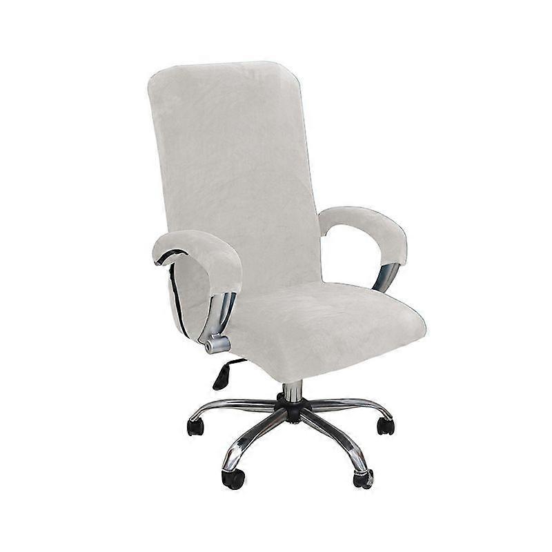 2025 New Velvet Office Chair Cover with Armrest Gloves - Elastic High-Back Office Computer