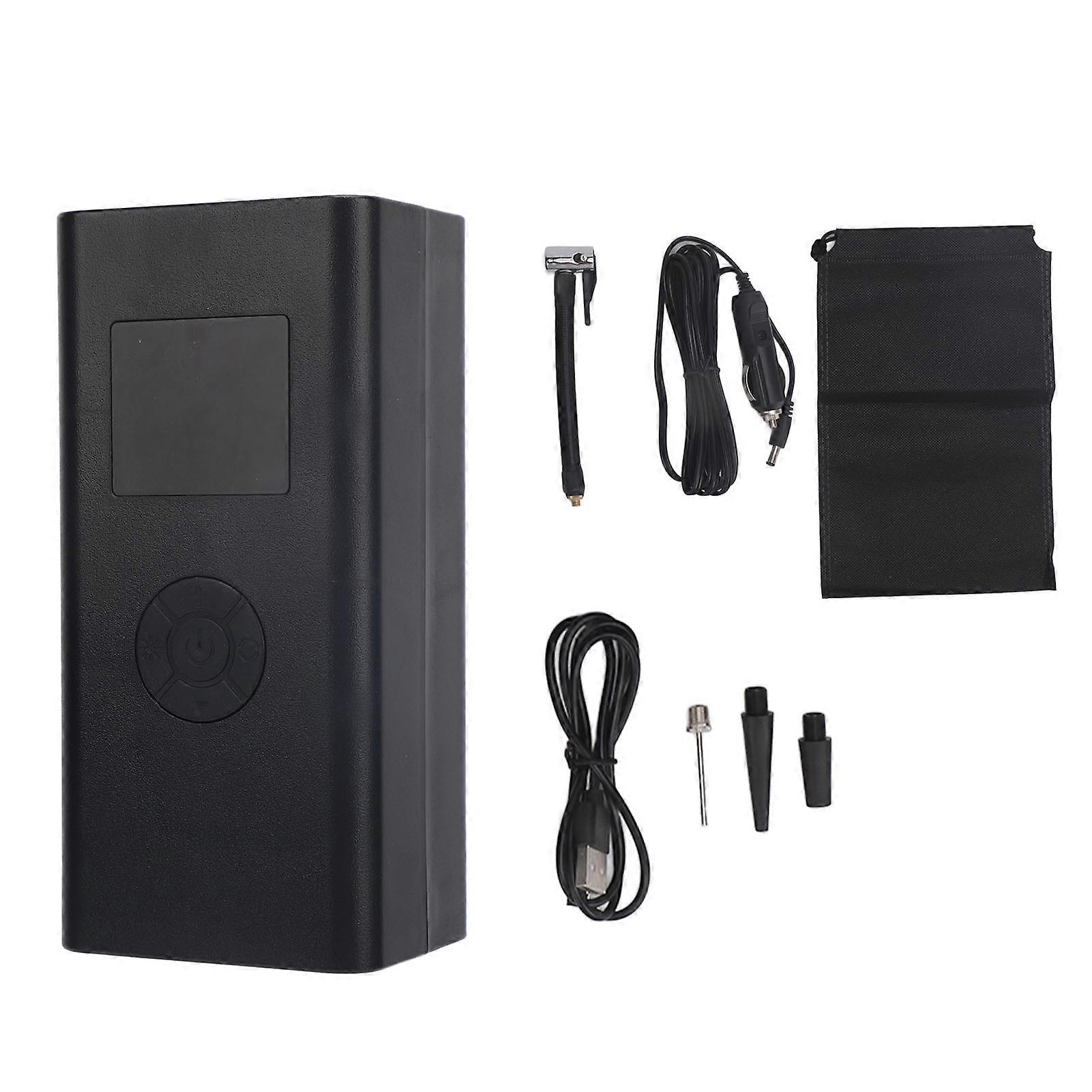 Portable tire inflator for car with digital display and cordless design