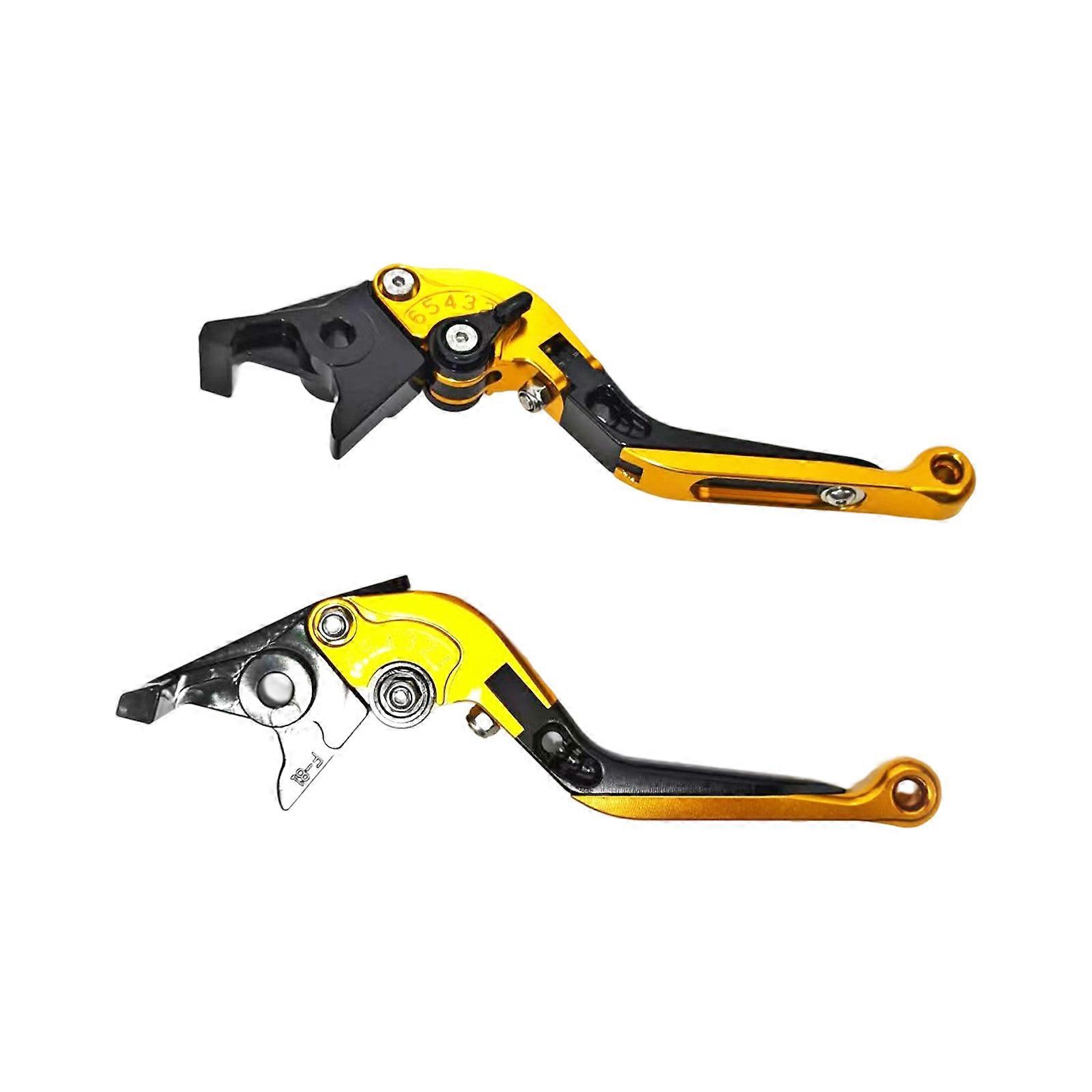 מתכוונן מתקפל בלם מצמדים מנוף קל משקל אלומיניום שליטה משופרת אופנוע משודרג Fitfor ADV/PCX160 צהוב