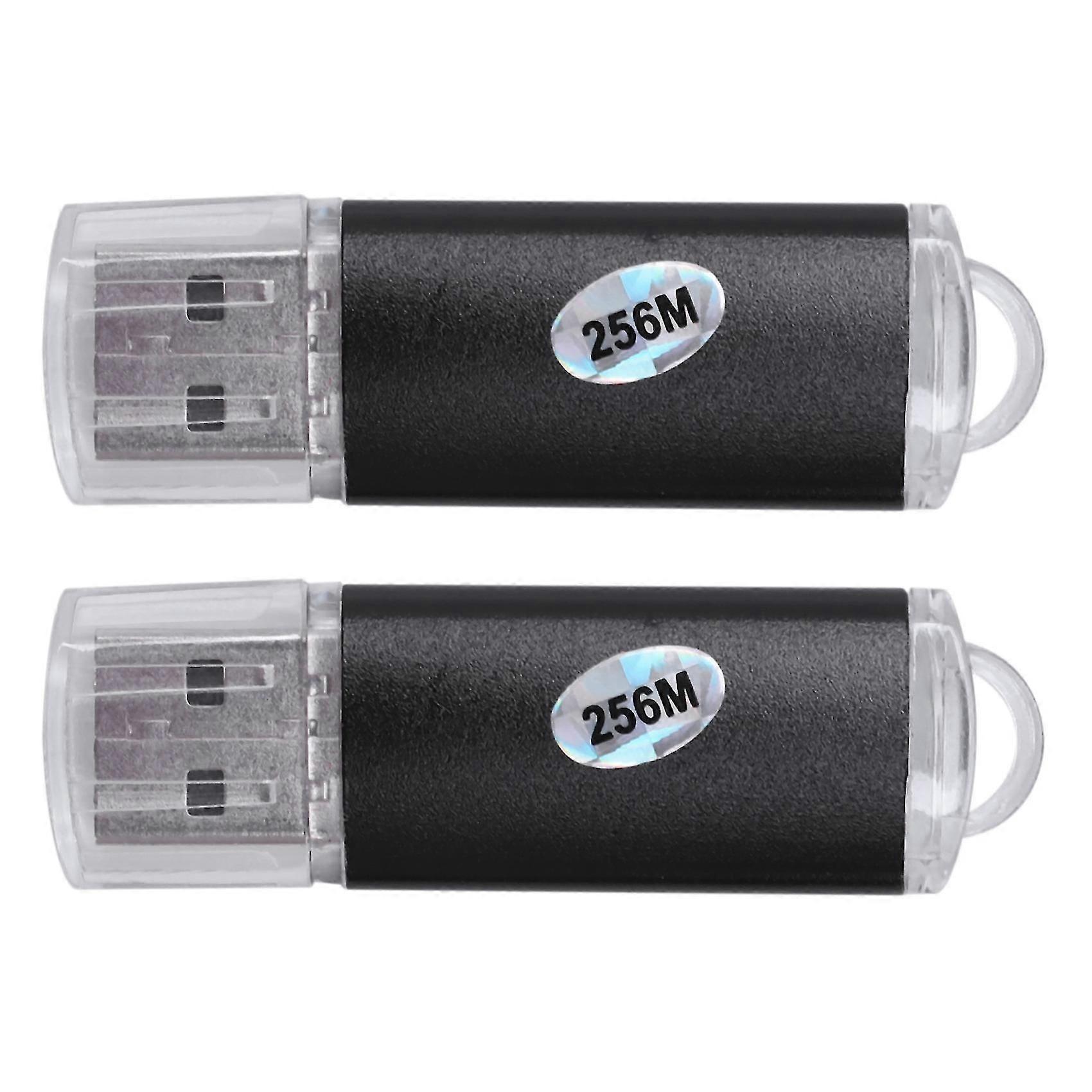 2x 256 Mb Usb 2.0 Flash U Disk Black