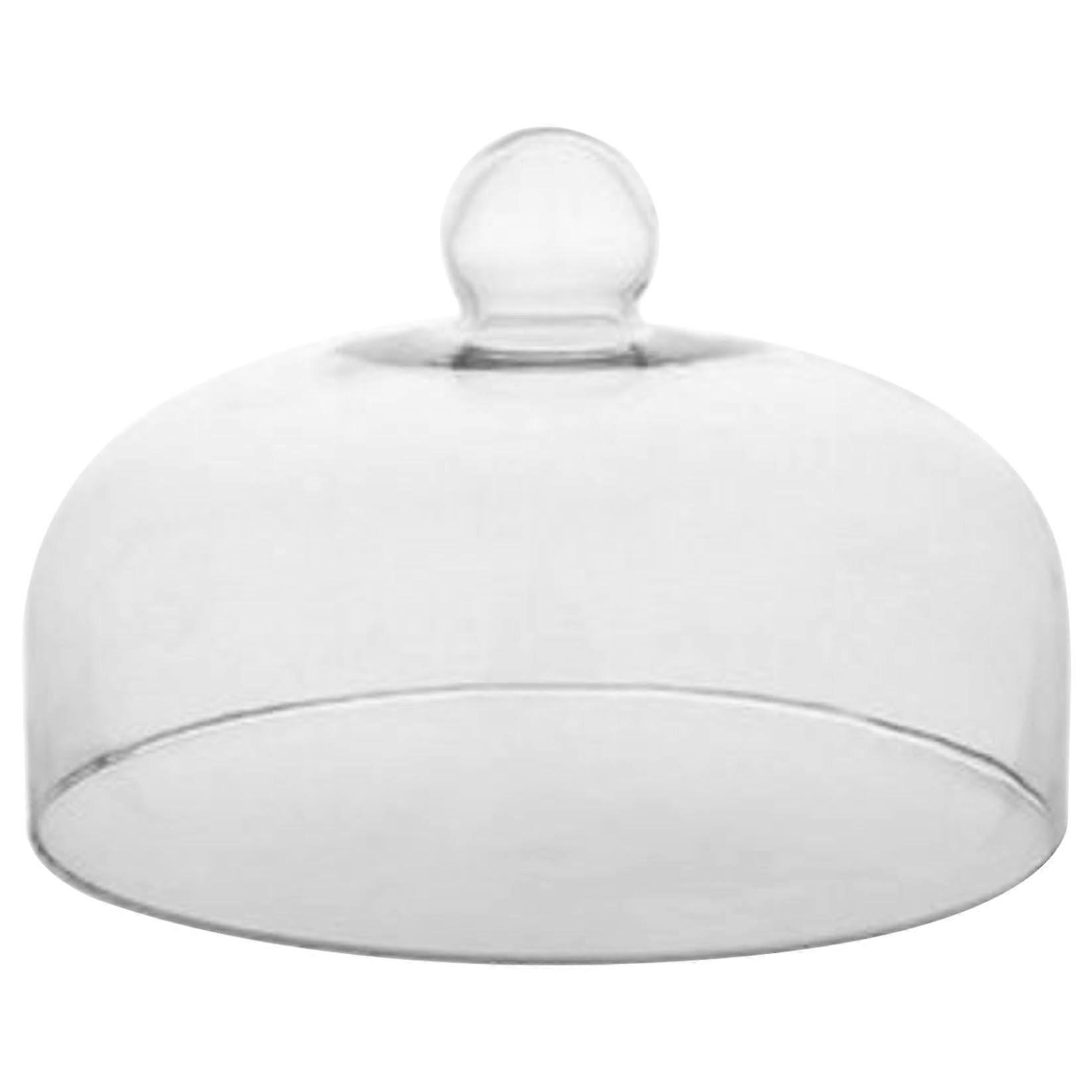 Cake Cover 9 Inch Glass Cake Dome With Handle Transparent Round Dustproof Washable For Freshness And Display