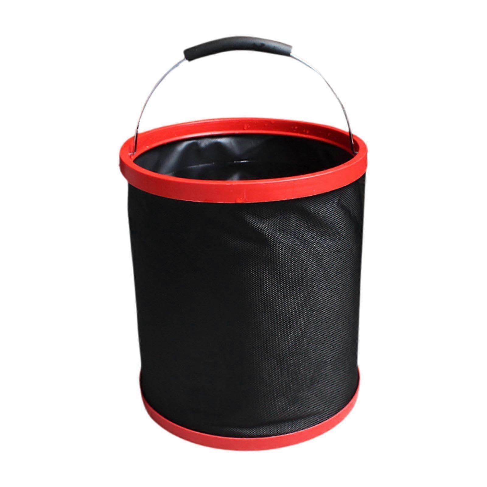 Foldable Water Bucket Sturdy Fishing Bucket For Travel Backpacking Home Use Collapsible Portable Design