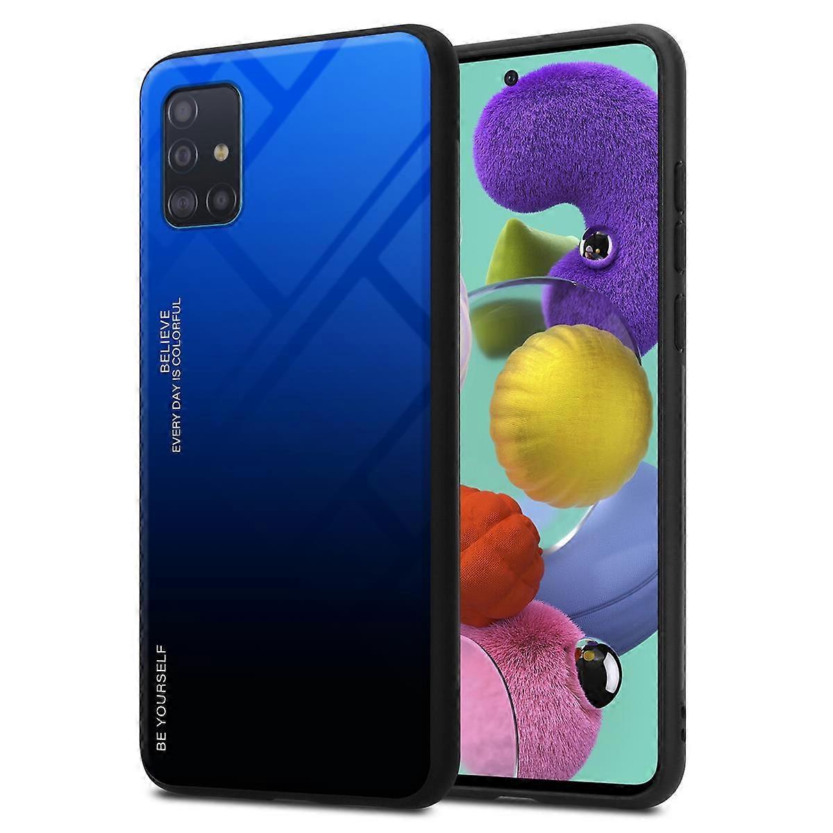 Θήκη Samsung Galaxy A51 4G / M40s TPU - Πίσω κάλυμμα με προστατευτικό γυαλί - Δίχρωμο