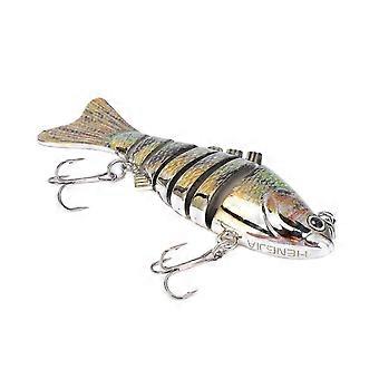 Leurre Swimbait Multi articulé 10cm 4in avec 2 hameçons #3 pour Bass