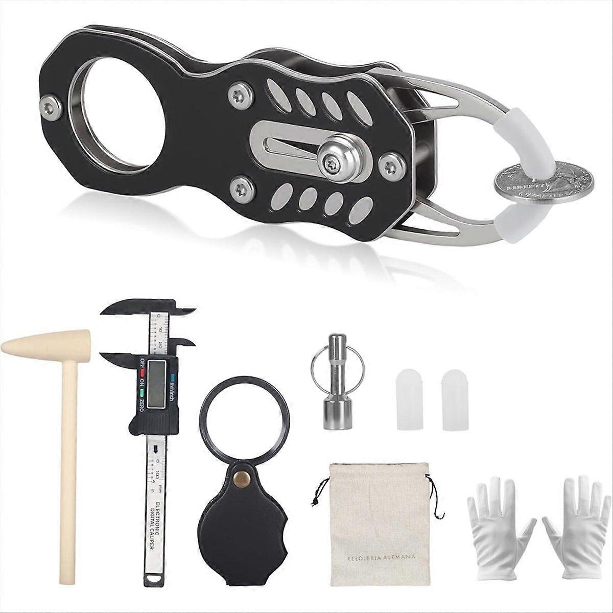 Gold & Silver Coin Tester, Coin Verification Through Tapping Resonance and Size Comparison for Gold