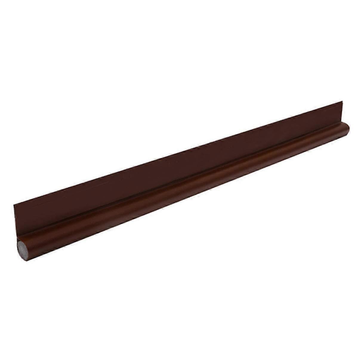 Door Draft Stopper Weatherstrip Under Door Seal Strip Foam Gap Blocker Adjustable Brown